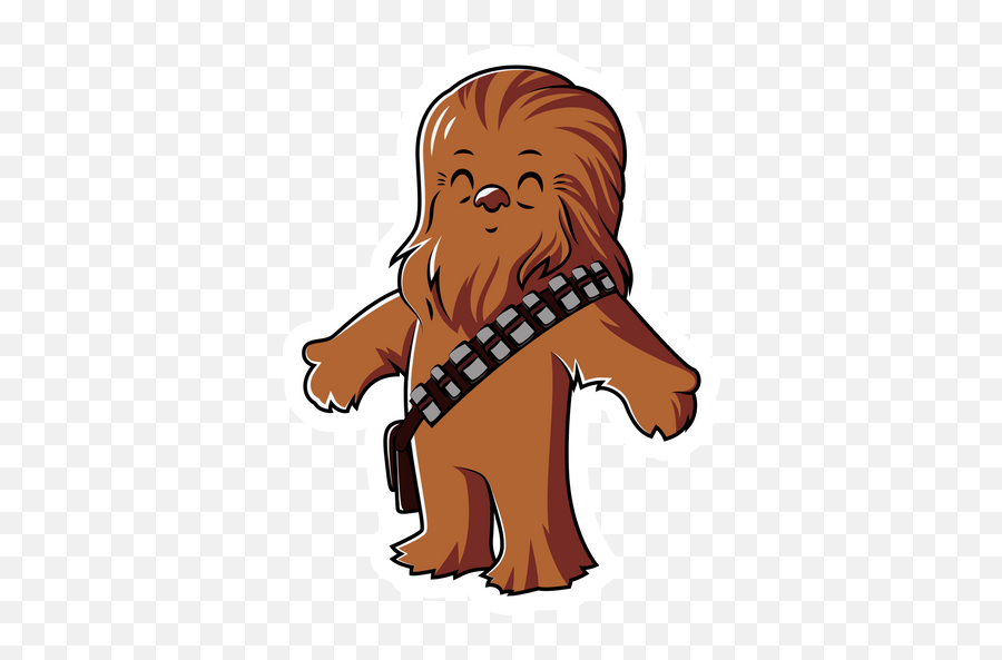 Star Wars - Sticker Mania Chewbacca Cute Png,Porg Icon Png