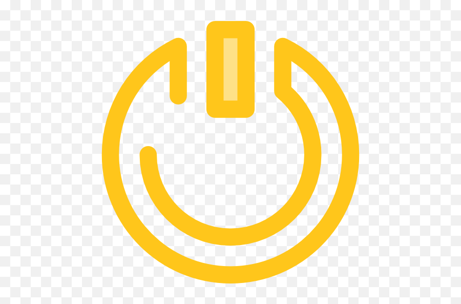 Power Button - Yellow Power Button Icon Png,Start Button Icon