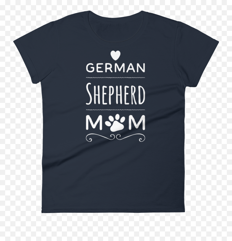 German Shepherd Dog Mom Womenu0027s T Shirt White Print - Unisex Png,German Shepherd Dog Icon