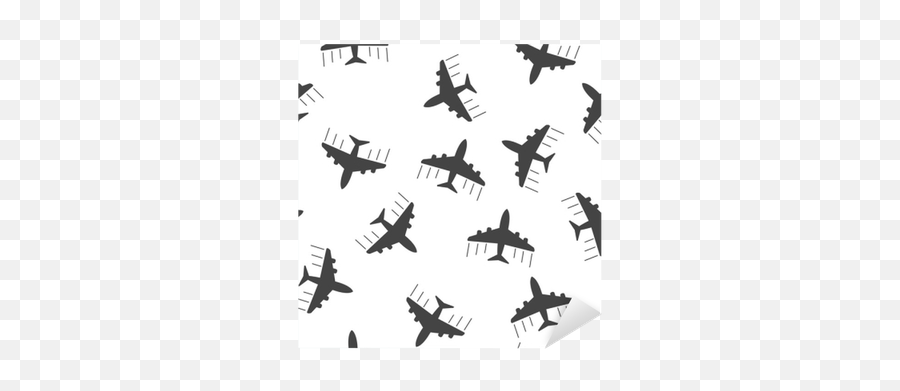 Sticker Airplane Seamless Pattern Background Icon Flat Png White Jet