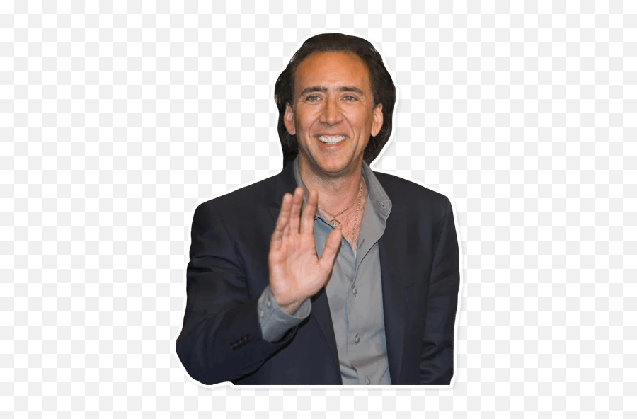 Nicolas Stickers Set For Telegram - Nicolas Cage Png,Nicolas Cage Png