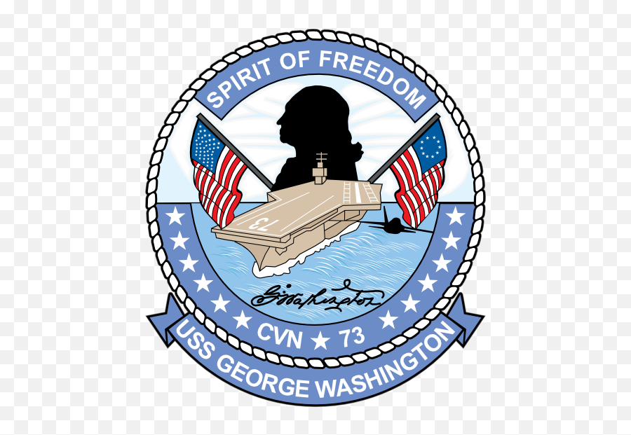 Navy Carrier Ship Cvn 73 Uss George Washington Sticker - Uss George Washington Png,George Washington Png