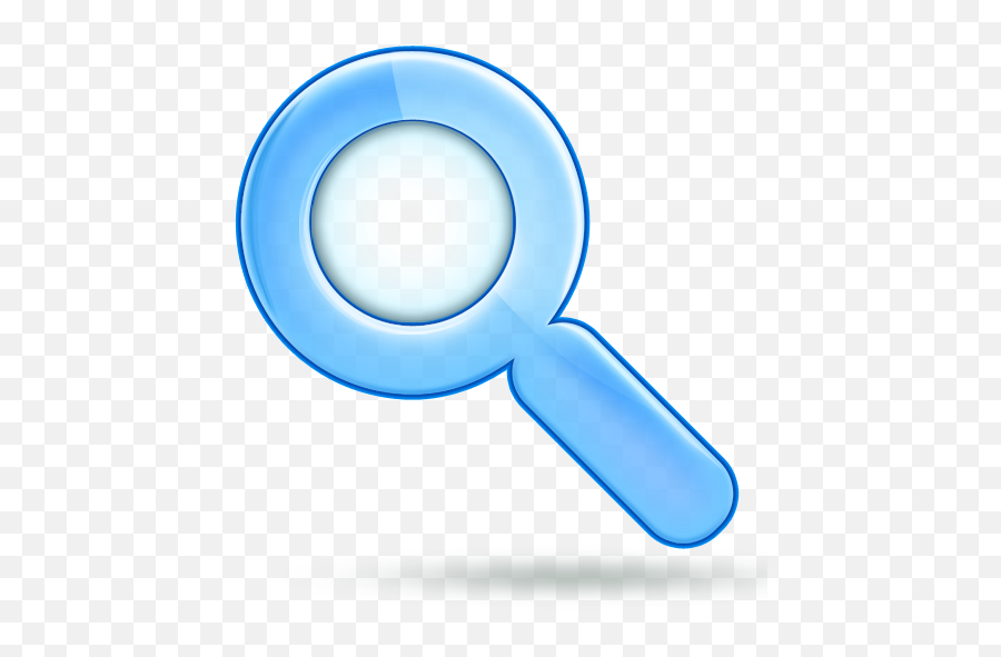 Blue Magnifying Glass Icon U2013 Free Icons Download Png