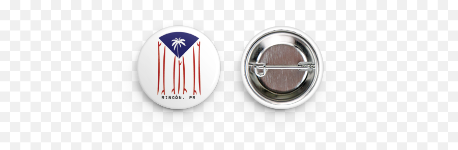 Pin Back Button - Badge Png,Puerto Rico Flag Png