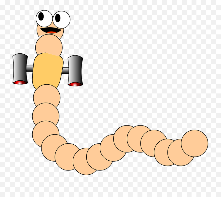 Worm Space Cartoon - Free Vector Graphic On Pixabay Animasi Cacing Png,Worm Png