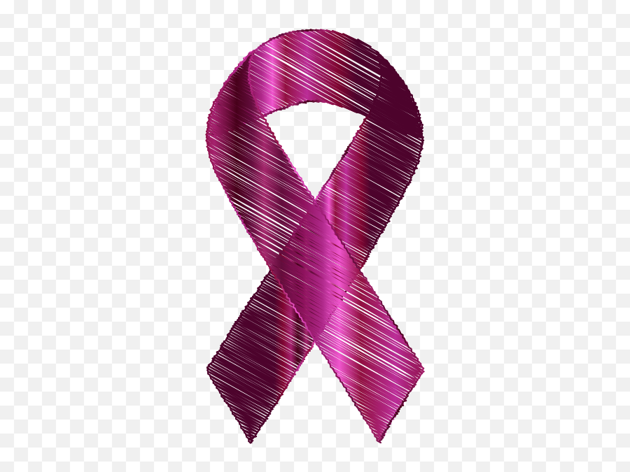 Sketched Pink Ribbon Free Svg - Silk Png,Pink Ribbon Png