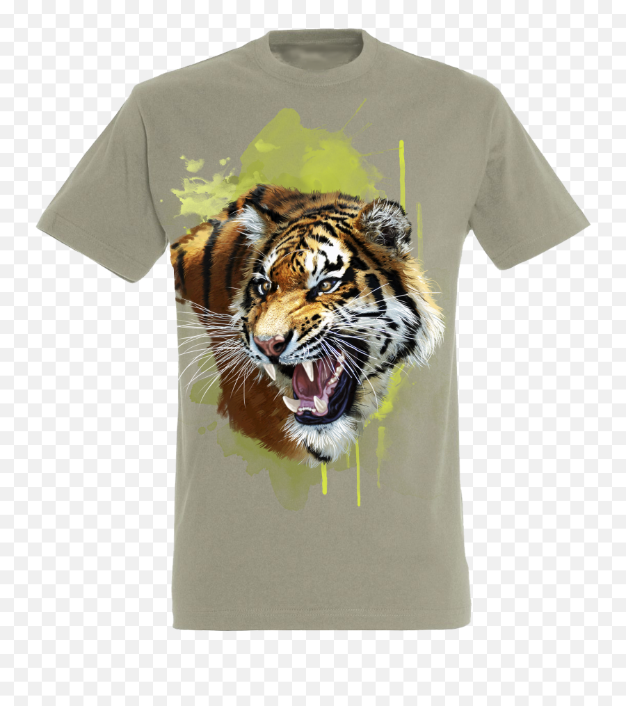 Download Tiger Head 1 Teens T - Shirt Tshirt Full Size Siberian Tiger Png,Tiger Head Png