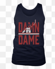 Damn Dame Shirt Damian Lillard - Portland Trail Blazers Active Tank Png,Damian Lillard Png