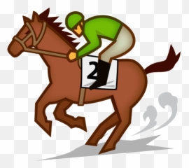 Horse Racing Emoji For Facebook Email U0026 Sms Id 450 - Horse Riding Emoji Png,Horse Emoji Png
