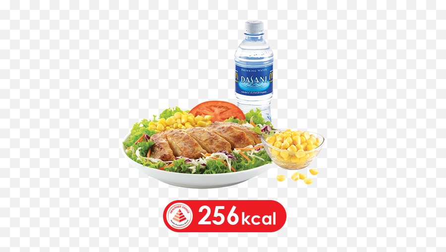 Grilled Chicken Salad Meal With Dasani - Grilled Chicken Salad Png,Grilled Chicken Png