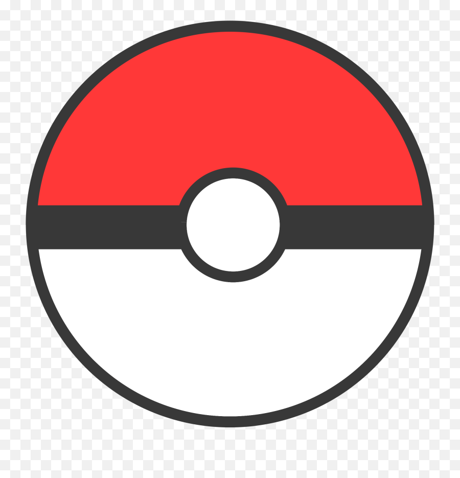 Pokemon Red And White Ball Logo - Pokeball Png,Pokemon Red Logo