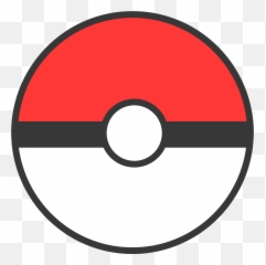 Pokemon Red And White Ball Logo - Pokeball Png