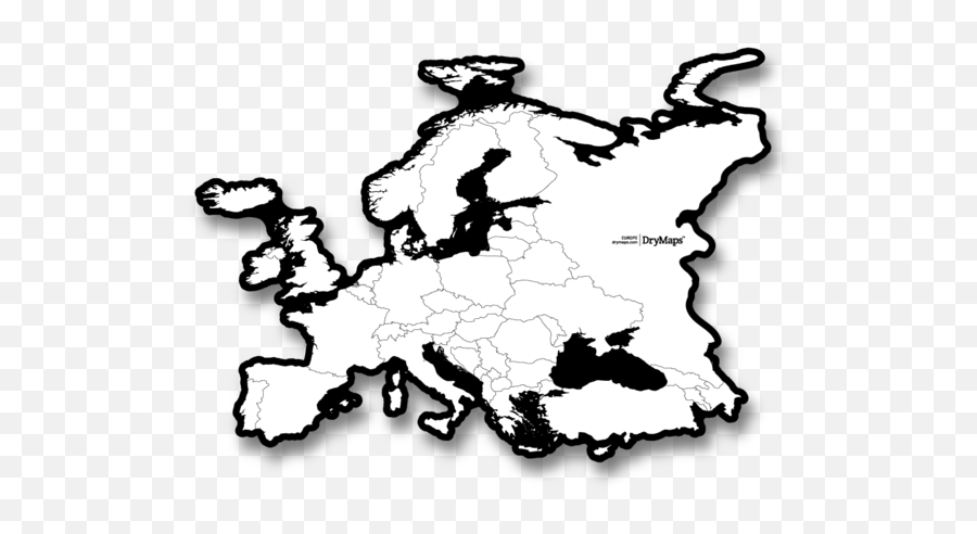 Europe - Map Of Europe Whiteboard Png,Europe Map Png