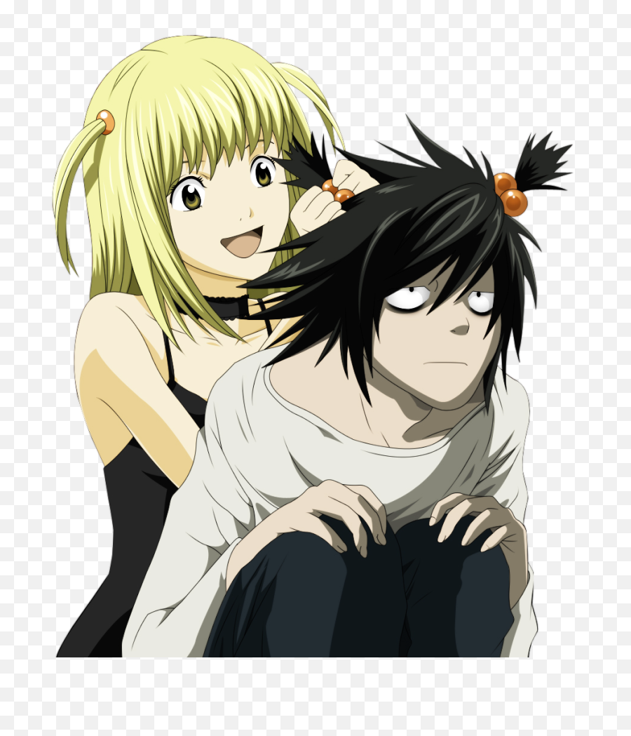 Download Hd L From Death Note Pictures - L Lawliet And Misa L Death Note Fanart Png,L Logo Death Note