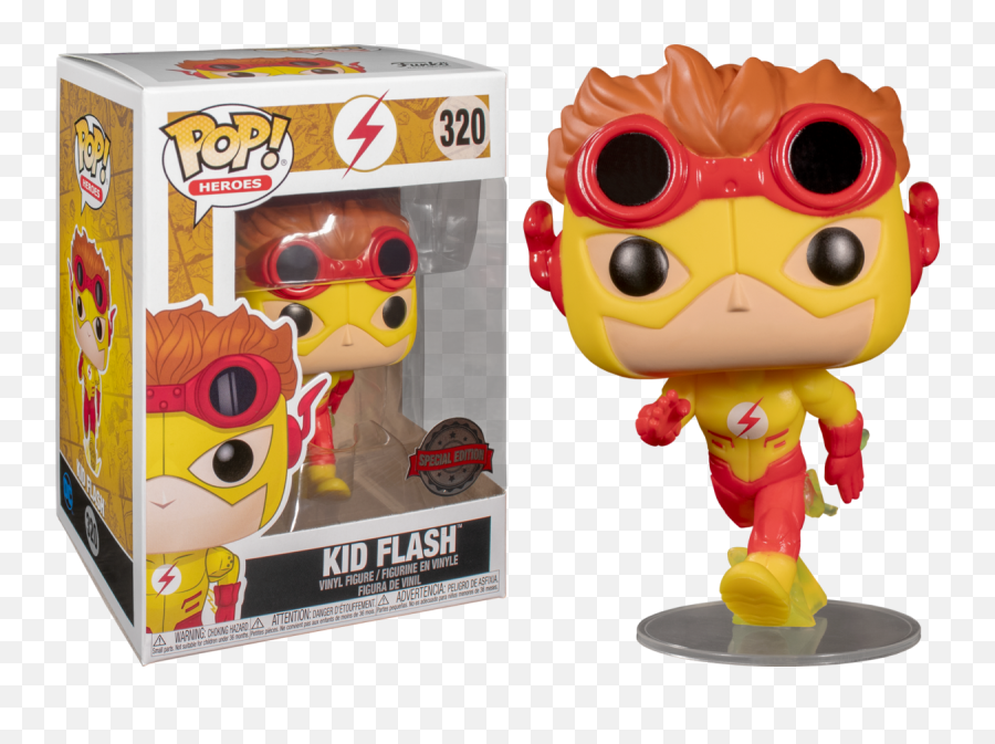 Funko Pop The Flash - Kid Flash 320 Chase Chance Kid Flash Funko Pop Png,The Flash Png