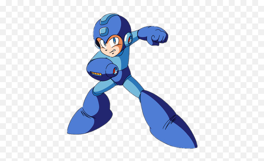 Mega Man Ready For Action Transparent - Classic Mega Man Art Png,Mega Man Transparent