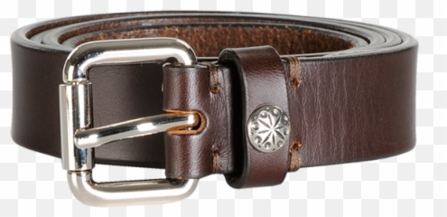 Obey Slim Width Belt In Dark Brown Leather - Buckle Png,Obey Png
