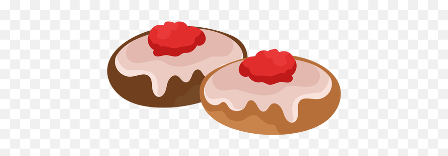 Cake Cherry Pastry Flat - Cupcake Png,Pastries Png