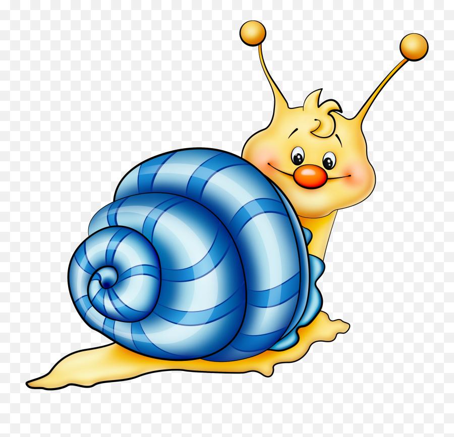 Blue Snail Cartoon Png Picture - Snail Clipart Transparent Background,Cute Cartoon Png