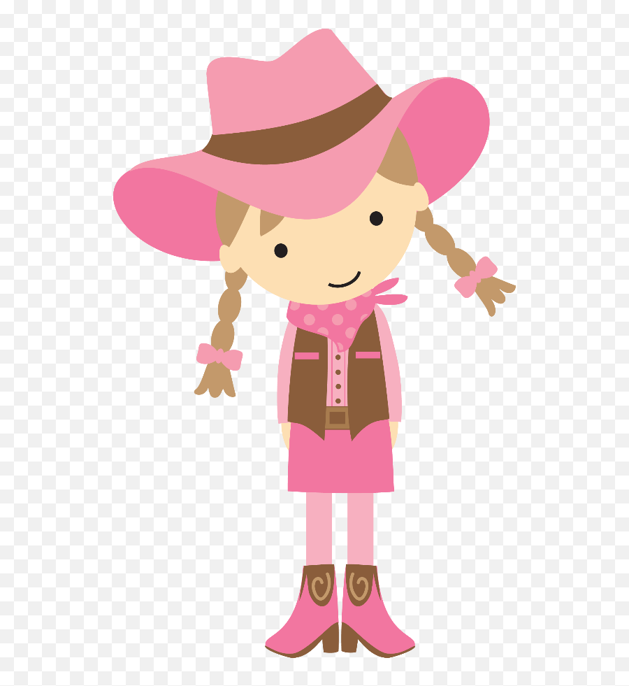 Cowgirl Clipart - Cute Cow Girl Cartoon Png,Cowgirl Png