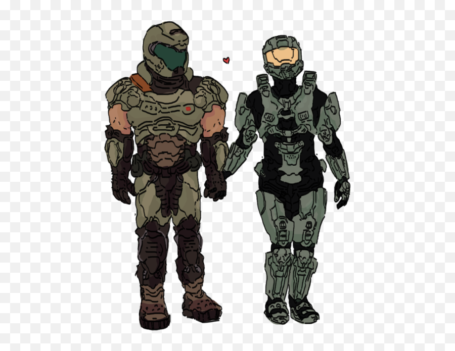 Download Doom Master Chief Halo Doomguy John - 117 Mine My Art Doom Slayer X Master Chief Png,Doomguy Png