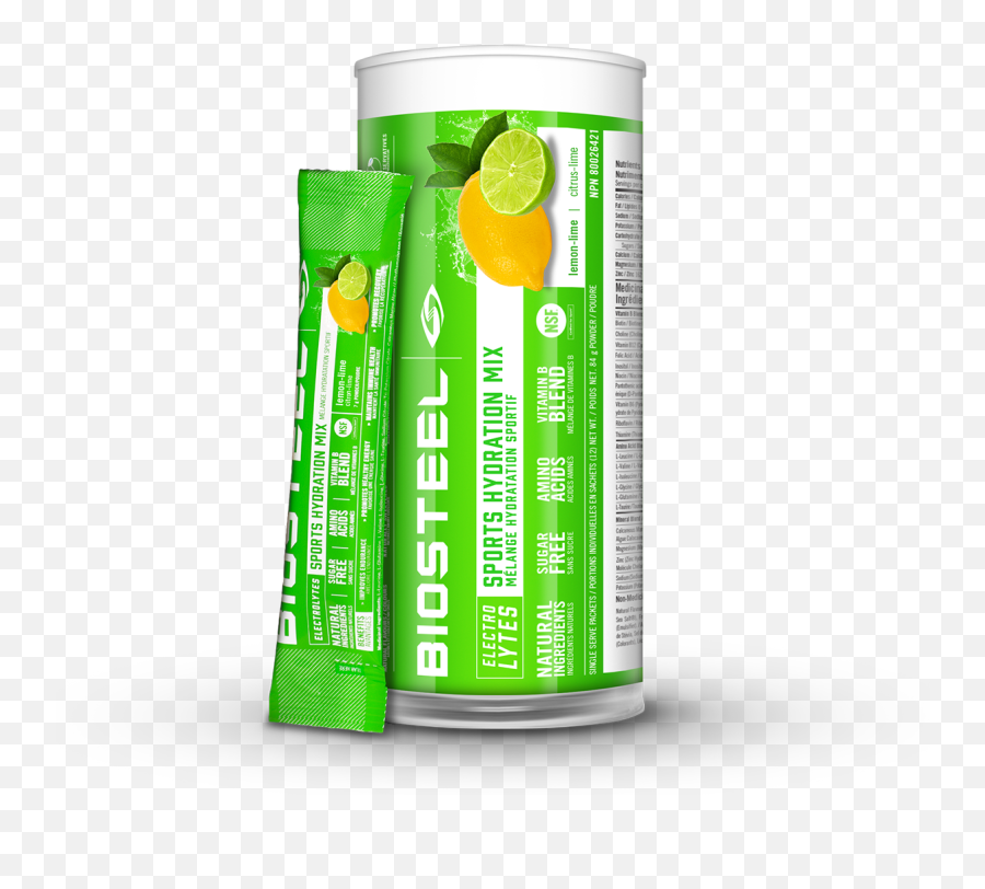 Sports Hydration Mix Tube Lemon - Lime Biosteel Png,Lime Transparent Background