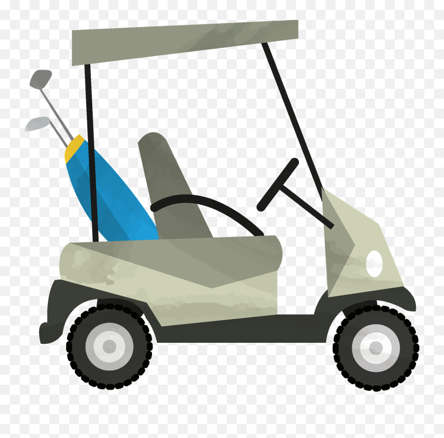 Golf Cart Clipart - Golf Cart Bag Clipart Png,Golf Cart Png