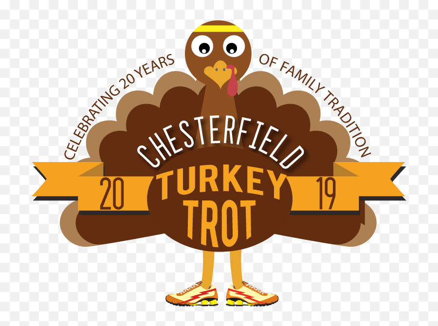Chesterfield 20th Annual Turkey Trot - Illustration Png,Turkey Transparent