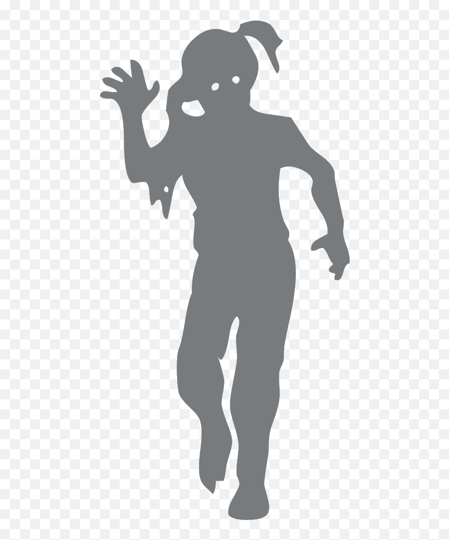 Girl Zombie - Girl Zombie Silhouette Png,Zombie Silhouette Png