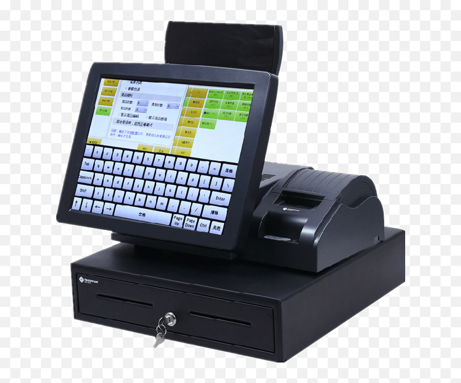 Supermarket Cash Register Transparent - Cash Register With Receipt Printer Png,Cash Register Png