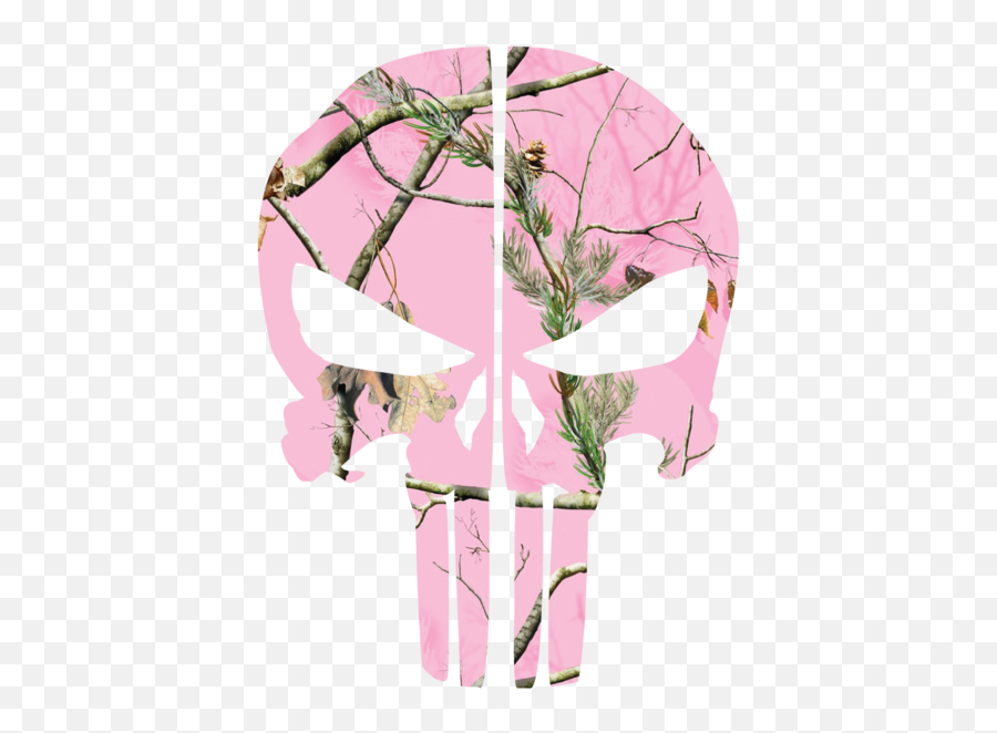 Pink Woods Camo Punisher Skull - Camouflage Png,Punisher Skull Transparent