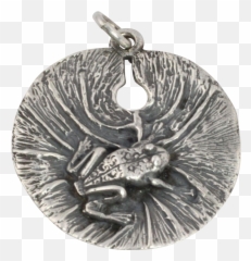 Download Retired Sterling Silver Frog - Locket Png,Lily Pad Png