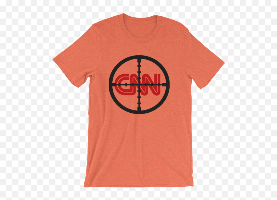 Cnn With Cross Hairs Fake News - Menu0027s Unisex Short Sleeve Tshirt Yeah Well Just Like Your Opinion Man T Shirt Png,Cross Hairs Png