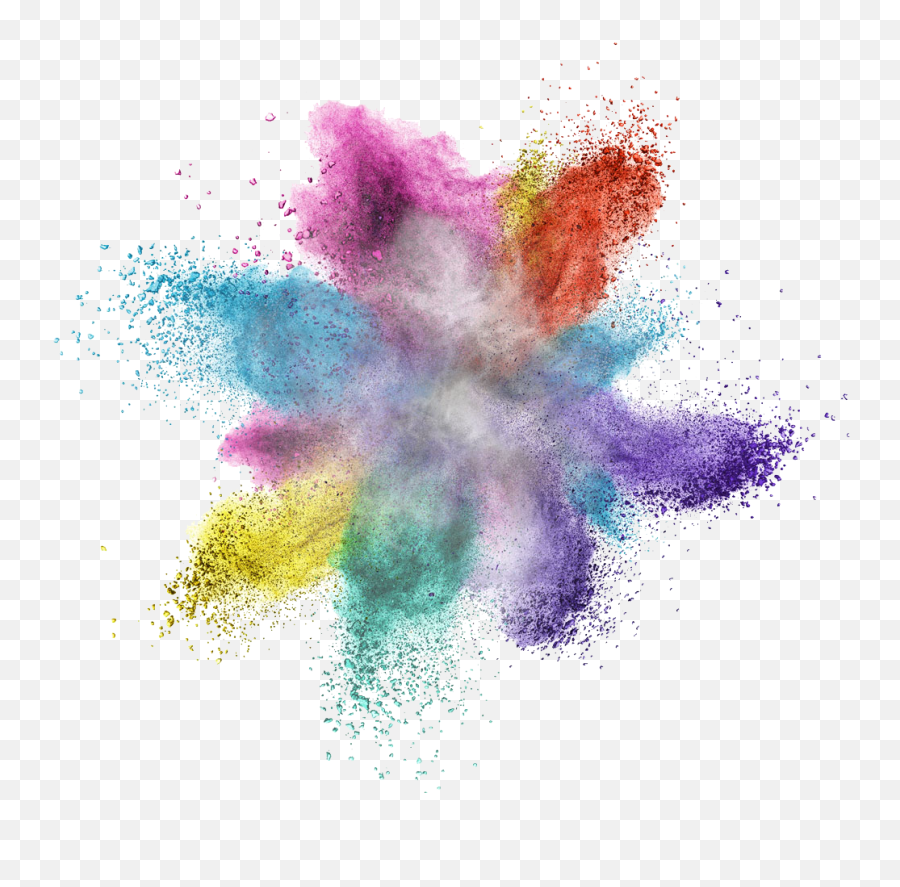 Colorful Powder Explosion Png Image