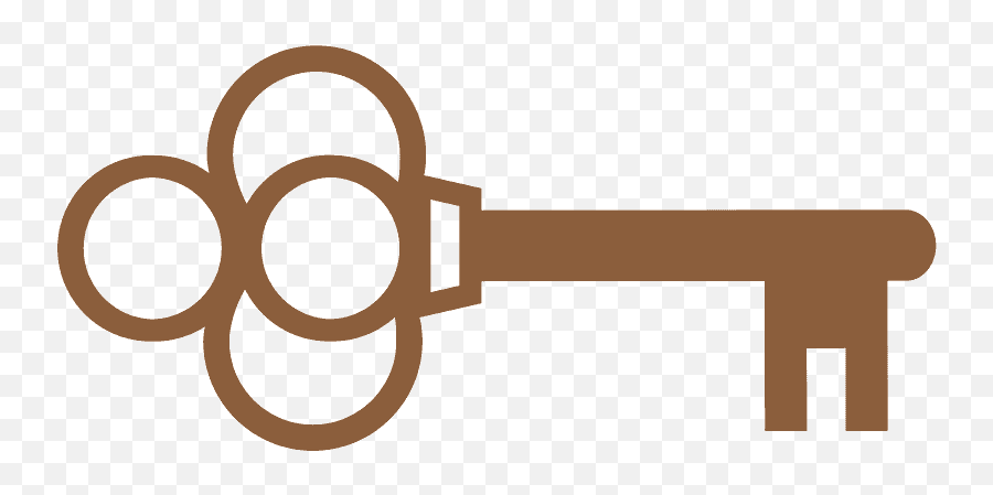 Old Key Emoji Clipart - Dibujo Llave Antigua Png,Key Emoji Png