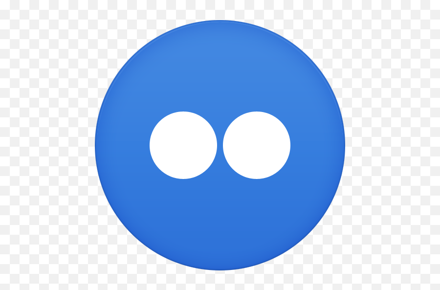 Social Media Icon - Flickr Logo Blue Png,Flickr Icon
