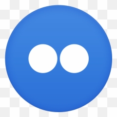 Social Media Icon - Flickr Logo Blue Png,Flickr Icon