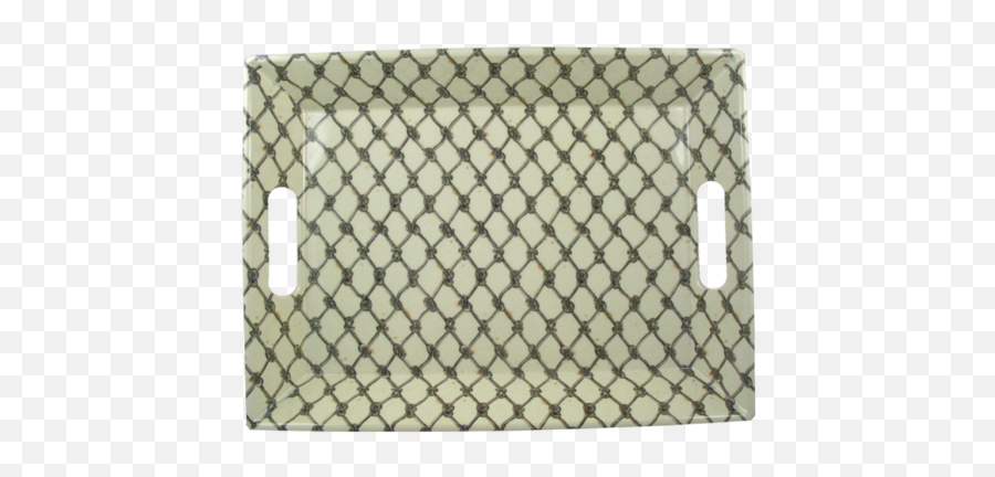 John Derian Fishnet Melamine Tray - Louis Vuitton Iena White Png,Fishnet Pattern Png