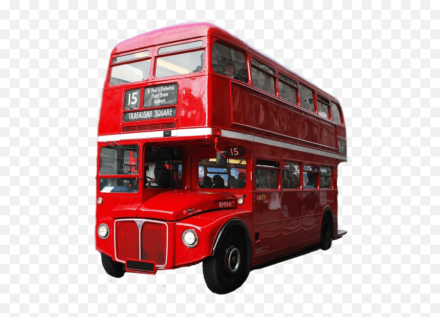 Red Double Decker Bus London Transparent Png - Stickpng Double Decker Bus Png,Bus Transparent