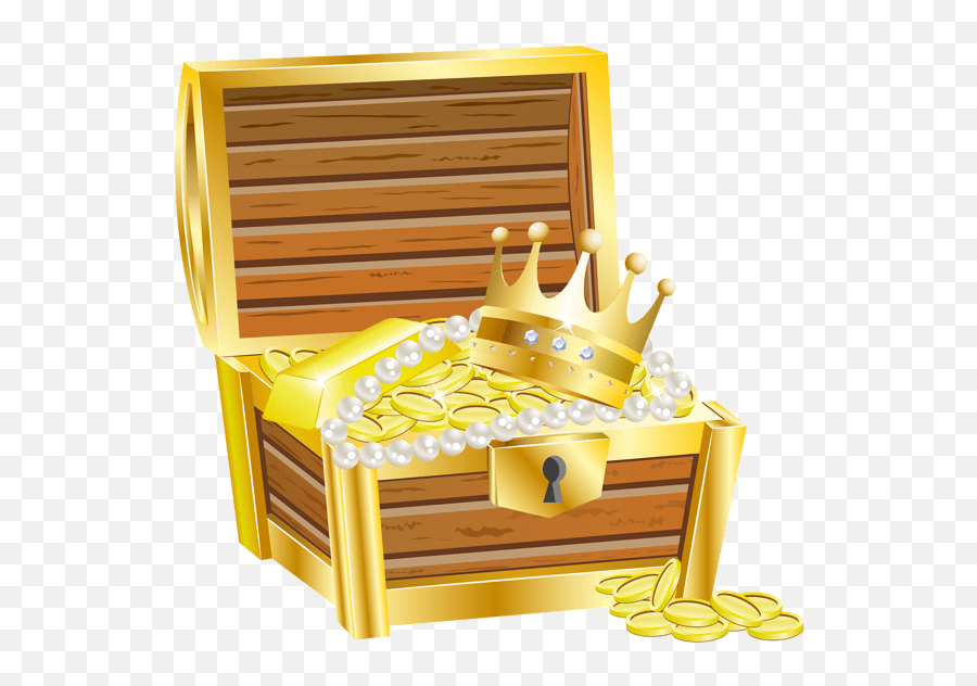 Crown And Jewels Transparent Png - Clipart Transparent Background Treasure Chest,Jewels Png