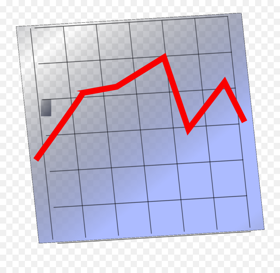 Graph Chart Icon Symbol Svg Clip Arts - Trend Line Graph Cartoon Png,Chart Icon Svg