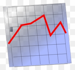 Graph Chart Icon Symbol Svg Clip Arts - Trend Line Graph Cartoon Png,Chart Icon Svg