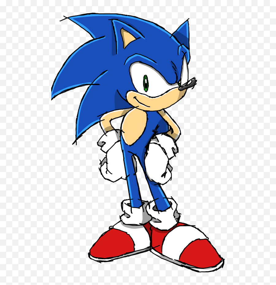 Download Hd Sonic The Hedgehog Clipart - Sonic The Hedgehog Sonic Cartoon Png,Sonic The Hedgehog Transparent