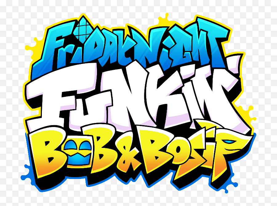 Vs - Bob And Bosip Mod Fnf Png,White Copy Page Icon Blue Background