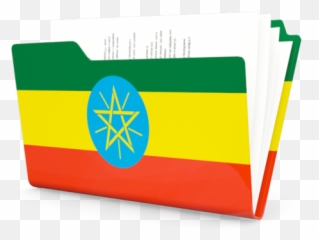 Folder Icon Illustration Of Flag Ethiopia - Horizontal png