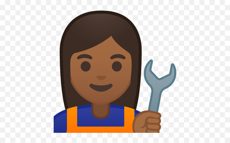 Woman Mechanic Medium Dark Skin Tone Free Icon - Icon Handwerker Emoji Png,Medium Icon Svg