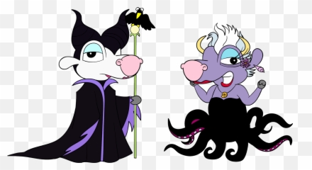 Download Hd Cowsplay - Disney Villains Maleficent Cartoon Disney Villain Svg Files Free Png,Maleficent Png