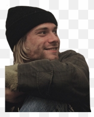 Kurt Cobain Png - Kurt Cobain In A Beanie,Nirvana Png