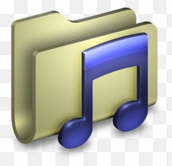 3d Music Folder Yellow Icon Png Clipart Image Iconbugcom