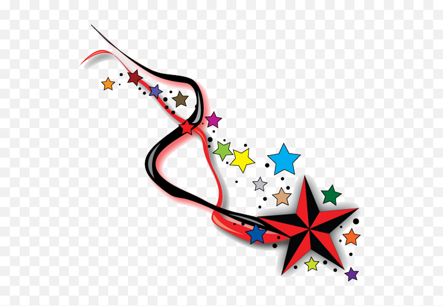 Download Shooting Star Tattoos - Star Tattoos On Side Png,Star Design Png